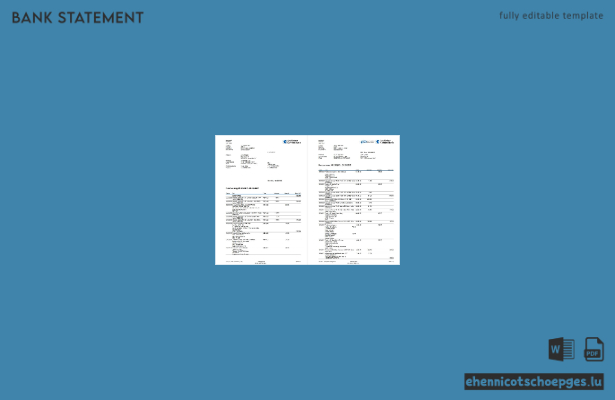Germany Graubundner Kantonalbank statement on Deutsch, 4 pages, sample preview